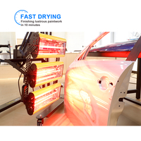 Lámpara de Curado de Pintura Infrarroja de Onda Corta de Alta Calidad de 3900W, Secador de Pintura Móvil para Automóviles, Lámpara IR para Secado de Pintura, Lámpara de Calentamiento para Cabina de Pintura