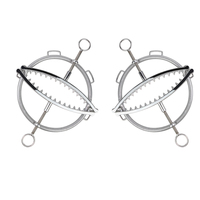 Metall-Nippelklemmen Bondage Brust Accessoires mit Reizkette Brustfesselungs-Stimulator Nippel BDSM Geräte für Paare