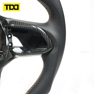 พวงมาลัยคาร์บอนไฟเบอร์แท้จากโรงงาน TDD สำหรับ XE XJ F-Type XK ผลิตตามสั่ง - Product Image 2