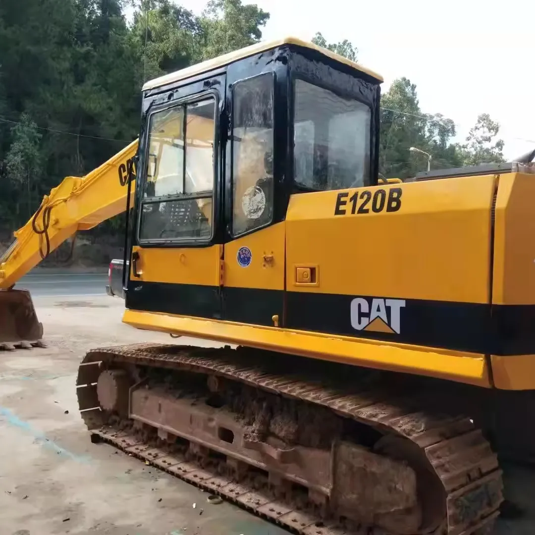 Excavadora Caterpillar E70B de segunda mano, excavadora de construcción CAT E70 E120 E200 usada