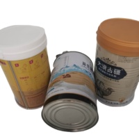 L'usine chinoise produit une boîte de conserve de lait de chèvre en métal avec un stockage en fer blanc vide à couvercle facile à ouvrir