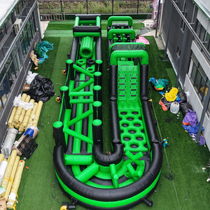 Circuito de Obstáculos Inflable de 72 Pies - Casa de Juegos Inflable para Patio Trasero con Tobogán, Escalada y Gateo para Niños y Adultos - Product Image 2