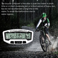 Sunding Speedometer Sepeda Komputer Berkabel, Odometer Bersepeda Sensor Kecepatan Mph Dalam Ruangan Luar Ruangan Latihan Tahan Hujan