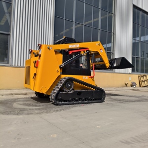 Mini-chargeuse sur chenilles diesel HT75 de <span class=keywords><strong>4</strong></span> <span class=keywords><strong>tonnes</strong></span>, multifonctionnelle, direction intégrée, pour le déblaiement et le transport sur site - Product Image 3