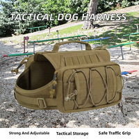 Gilet tactique en alliage pour chien, personnalisable avec logo, système MOLLE, pour grands chiens, entraînement sportif, fournisseur OEM en gros