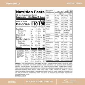 Premium Meal Replacement <strong>Shake</strong> French Vanilla Artificially Flavored With 23 Vitamins Minerals for Hunger Control <strong>Protein</strong> - Product Image 4