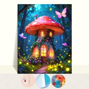 Kit de <span class=keywords><strong>pintura</strong></span> de diamantes 5D de <span class=keywords><strong>calabaza</strong></span> de Halloween de terror, pintado a mano, para decoración de pared de fondo de sala de estar y dormitorio - Product Image 5