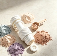 28mm Twist-Off drinkdop van PP, halsdiameter, doseerdop, distributeurdop voor plastic PET-fles, fruitsap, poederdeksel