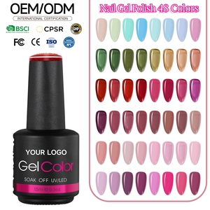 โรงงานผลิตเจลทาเล็บแบบใหม่ รับผลิต OEM ODM  48 สี เจลขัดเงา ยูวี แอลอีดี รับผลิตแบรนด์ส่วนตัว สำหรับร้านทำเล็บและความงาม - Product Image 1