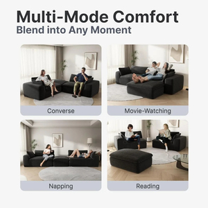 Proveedores Mayoristas Internacionales de Muebles de Salón con Empaque al Vacío, Sofá Grande Resistente de Lana Sherpa Blanca, Envío Gratis, Muestra - Product Image 6