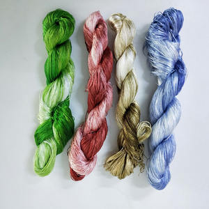 Mewah 100% Sutra Benang Bordir Gradien Warna Benang Sutra Tradisional Kostum - Product Image 4