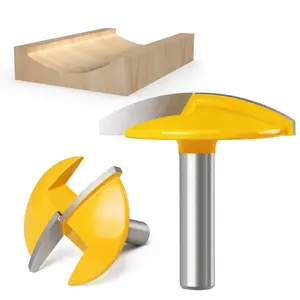 Factory Cheap Price 8mm/ 6mm/ 1/4 Shank Flat Round Router Bit for Woodworking