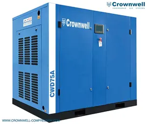 400kw 500HP Oil Injected Fix Speed Rotary Screw Air Compressor 7 8 10 13 Barg 50Hz 60Hz made by Crownwell