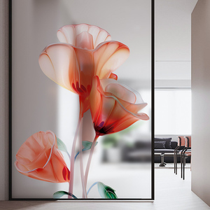 Nuovo Adesivo Murale Cinese con Motivi <span class=keywords><strong>Floreali</strong></span> per Decorazione Soggiorno e Camera da Letto, Autoadesivo e Impermeabile in PVC - Product Image 6