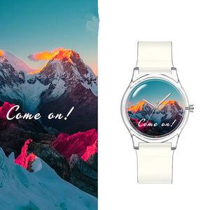 Personalizzato Foto di Vigilanza di Signora Stampati Personalizzati Riciclare <span class=keywords><strong>Plastica</strong></span> Orologio Da Polso OEM Vernice di <span class=keywords><strong>Plastica</strong></span> <span class=keywords><strong>Orologi</strong></span> Quadrante e <span class=keywords><strong>Cinturino</strong></span> - Product Image 2