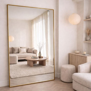 Takara - Full Length Gold Metal <b>Rectangle</b> <b>Mirror</b> - 200cm X 120cm - Product Image 2
