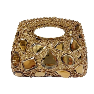 Olive <strong>Green</strong> Rhinestones Top Handle Diamond Evening <strong>Bags</strong> Gorgeous Sparkling Glass Crystals Metallic <strong>Clutch</strong> Purse <strong>Wedding</strong> Handbag - Product Image 3