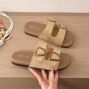 2026 New Fashion <b>Flat</b> Beach Casual Outdoor Wear Seaside Wear-Resistant Birken Thick Sole Retro Slide <b>Sandals</b> Summer - Product Image 4