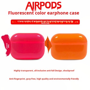 Étui en silicone <span class=keywords><strong>personnalisable</strong></span> en stock, style dessin animé fluorescent, pour AirPods Pro, antichoc, sans fil, pour écouteurs Bluetooth - Product Image 2
