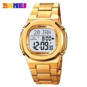 Relojes de oración Skmei 2036 Azan Qibla con brújula de dirección, reloj inteligente islámico de acero inoxidable para hombre - Product Image 1