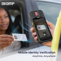 Terminal Registrasi ID Mobile Tablet Biometrik Pembaca Kartu NFC RFID Pemindai Barcode USB untuk Registrasi Identitas Lapangan