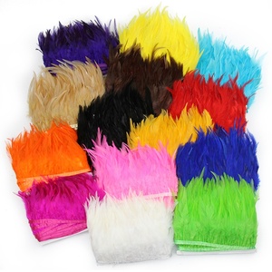 Frangia Decorativa con Piume di <span class=keywords><strong>Gallo</strong></span> da Sella Tinte da 4-6 Pollici all'Ingrosso per Abiti da Ballo, Arredamento Casa, <span class=keywords><strong>Costumi</strong></span> di Scena - Product Image 1