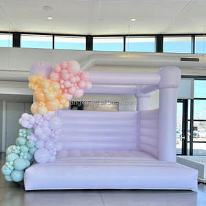 Castillo Inflable de PVC Resistente, Blanco, Hupfburg, <span class=keywords><strong>Casa</strong></span> de Brinco Inflable para Bodas, <span class=keywords><strong>Alquiler</strong></span> de Brincolines - Product Image 2