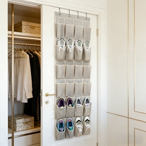 Organizzatore per Scarpe da Appendere alla Porta con Tasche in Rete Traspirante, Resistente, per Sneakers, Scarpe Basse e Accessori - Product Image 2