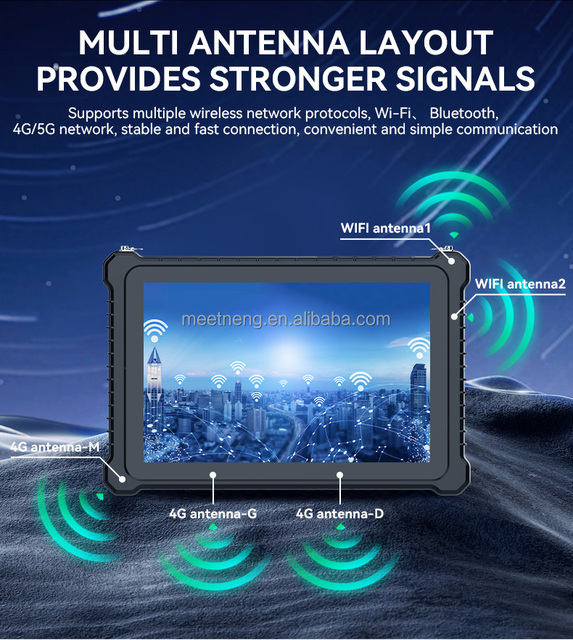 Windows Intel Celeron Industrial Rugged Tablet PC with NFC IP67 Waterproof 10 Inch 8GB RAM