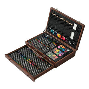 Juego <span class=keywords><strong>de</strong></span> papelería escolar <span class=keywords><strong>al</strong></span> por <span class=keywords><strong>mayor</strong></span>, juego <span class=keywords><strong>de</strong></span> pinceles <span class=keywords><strong>de</strong></span> 140 Uds., caja <span class=keywords><strong>de</strong></span> regalo <span class=keywords><strong>de</strong></span> madera para niños, crayones <span class=keywords><strong>de</strong></span> pintura artística para niños, pinceles <span class=keywords><strong>de</strong></span> acuarela - Product Image 2