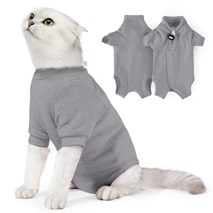 Traje de recuperación de algodón transpirable al por mayor <span class=keywords><strong>para</strong></span> gatos, <span class=keywords><strong>chaleco</strong></span> quirúrgico de esterilización, ropa postoperatoria antilamido <span class=keywords><strong>para</strong></span> gatos y <span class=keywords><strong>perros</strong></span> - Product Image 2