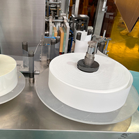 Automatische Easy Snap verpakkingsmachine met PLC-besturing voor het vullen, vormen en sealen van vloeistoffen voor cosmetica en voedingsmiddelen.