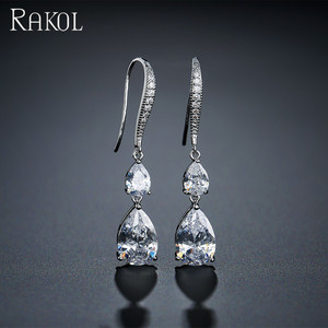 Rakol ต่างหู EP2198คลิปเงินเซอร์โคเนีย - Product Image 1