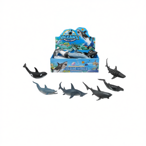 Ensemble de jouets animaux marins Ocean World, collection de figurines requin, dauphin, orca, baleine de 8 à 23 cm pour enfants de 3 ans et plus - Product Image 2