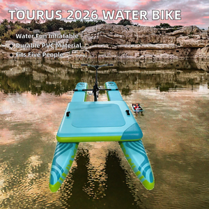 Bicicleta Acuática Inflable con Pedales, Flotador de PVC para Juegos Acuáticos en Interiores y Exteriores, Pontón para Lago, Río o Piscina - Product Image 2