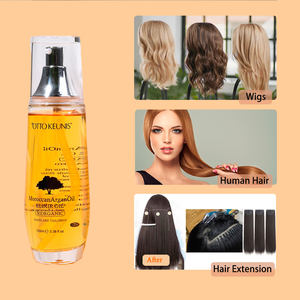 ヘアオイルアルガン保湿ヘアオイルOEMカスタム自社ブランド滑らかなシャインヘアセラムオイル - Product Image 4