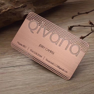 Porte-cartes VIP en acier inoxydable sur mesure, porte-cartes de visite en métal de luxe, carte cadeau de fidélité en métal - Product Image 1