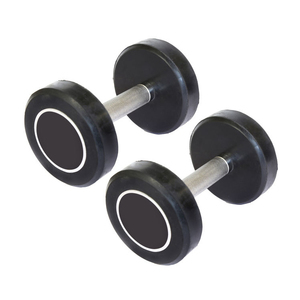 Round Steel and Rubber Dumbbell Set 5 kg to 40 kg Chrome Handle Free Weights for Home Gym <b>Strength</b> <b>Training</b> and Fitness - Product Image 2