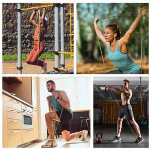 Jeu de bandes élastiques résistantes de résistance à la traction pour exercices en latex avec logo personnalisé pour salle de sport - Product Image 6