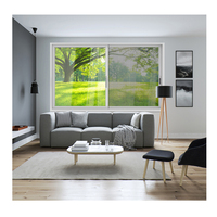 Ventanas Corredizas de Aluminio con Doble Acristalamiento, Estilo Colonial Moderno, Color Negro, con Malla de Acero Inoxidable, Diseño Elegante para Casa Colonial Negra