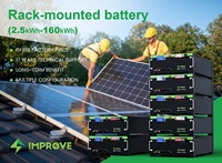 Rak baterai Lithium Ion 51.2v 100AH memperbaiki grosir sistem surya terpasang 5kW 48v 100AH 5kWh Lifepo4 paket baterai