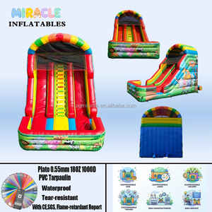 <span class=keywords><strong>Toboggan</strong></span> aquatique gonflable commercial à double piste pour enfants, <span class=keywords><strong>toboggan</strong></span> gonflable d'extérieur pour location événementielle et fêtes - Product Image 2