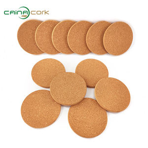Posavasos de corcho natural de alta calidad <span class=keywords><strong>CAINA</strong></span> Posavasos de corcho para bebida Posavasos redondos de corcho - Product Image 1