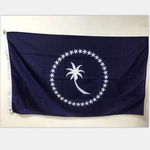 Stock <span class=keywords><strong>de</strong></span> alta calidad 100% poliéster 3*5 pies POHNPEI <span class=keywords><strong>BANDERA</strong></span> con dos ojales - Product Image 5