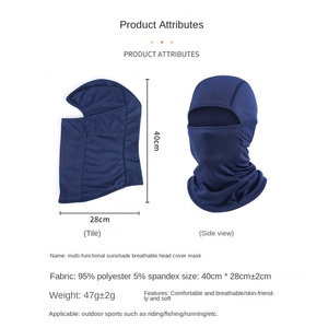 Barafala <span class=keywords><strong>Masque</strong></span> de cyclisme respirant en polyester pour adultes Maille coupe-vent personnalisée pour la pêche sportive <span class=keywords><strong>Protection</strong></span> pour la plage d'été - Product Image 4