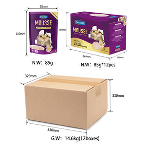 Petop Mousse <span class=keywords><strong>pour</strong></span> <span class=keywords><strong>chat</strong></span>, Milkshake, Aliment sec en sachets, Friandises crémeuses, <span class=keywords><strong>pour</strong></span> chatons et chats adultes, Collations hydratantes et nutritives, Formule poulet et thon - Product Image 5