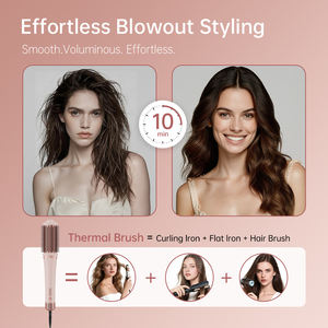 Modelador de Cabelo Profissional com Motor Sem Escovas de Alta Velocidade de 1400W, Controle de 3 Velocidades, Alisador e Modelador de Cabelo - Product Image 4