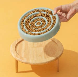 Bol pour chien surélevé en céramique écologique <span class=keywords><strong>de</strong></span> haute qualité, à alimentation lente, avec protection du cou, style luxueux pour une utilisation en intérieur/extérieur - Product Image 1