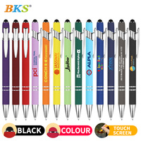 Stylos à bille personnalisables Ly7320 avec logo imprimable UV, 1,0 mm, économiques, pour le bureau, l'école, les produits promotionnels, corps métallique, vente en gros