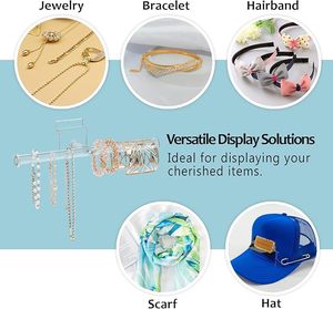 Cao cấp <span class=keywords><strong>2</strong></span> cách Acrylic slatwall phụ kiện hiển thị & treo tường đồ trang sức Showcase cho treo lủng lẳng Bộ sưu tập đồ trang sức, - Product Image 4